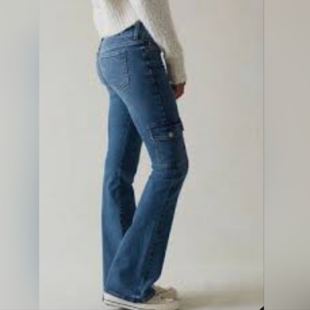 No Boundaries Blue Flare Wide Leg Jeans
